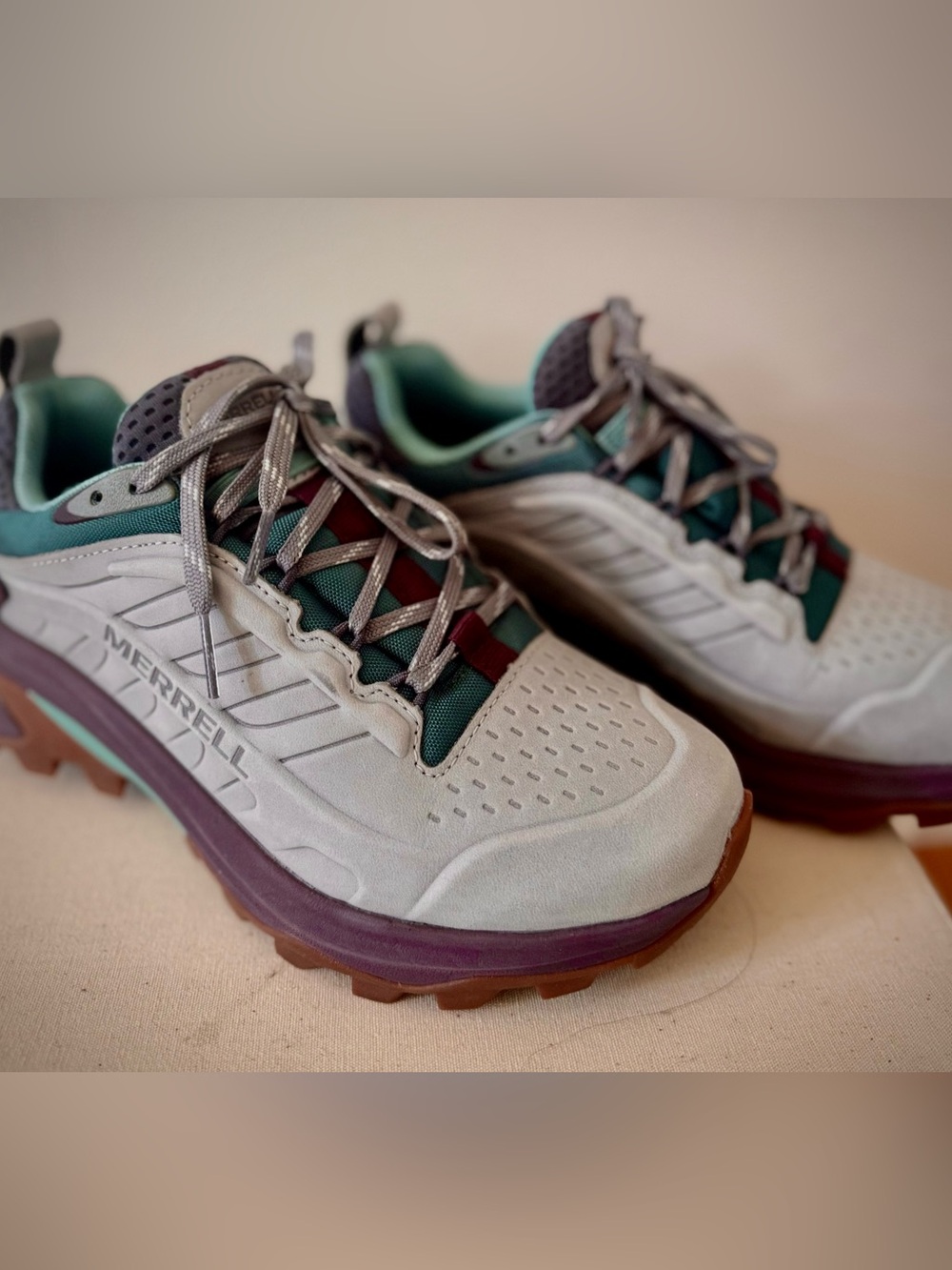 Brand new  Merrell Moab Speed 2 Vent 2K SE Hiking Trail Shoes Grey Green [Size